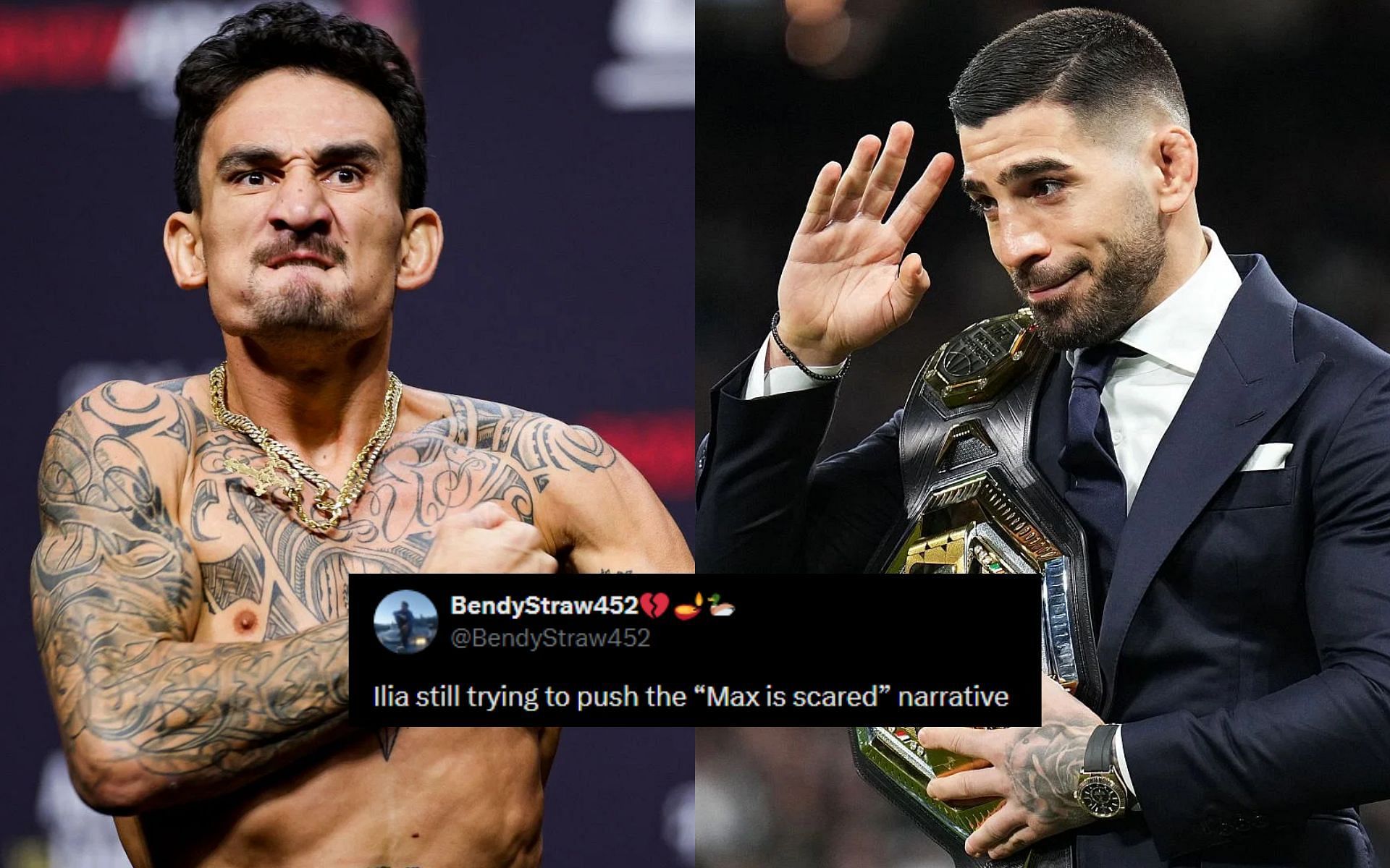 Fans reacted after Ilia Topuria seemingly confirms how Max Holloway bout was booked [Image courtesy: Getty Images]