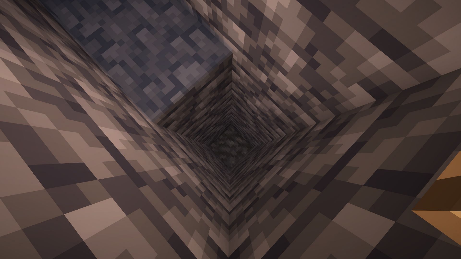 The short hole dug out (Image via Mojang)