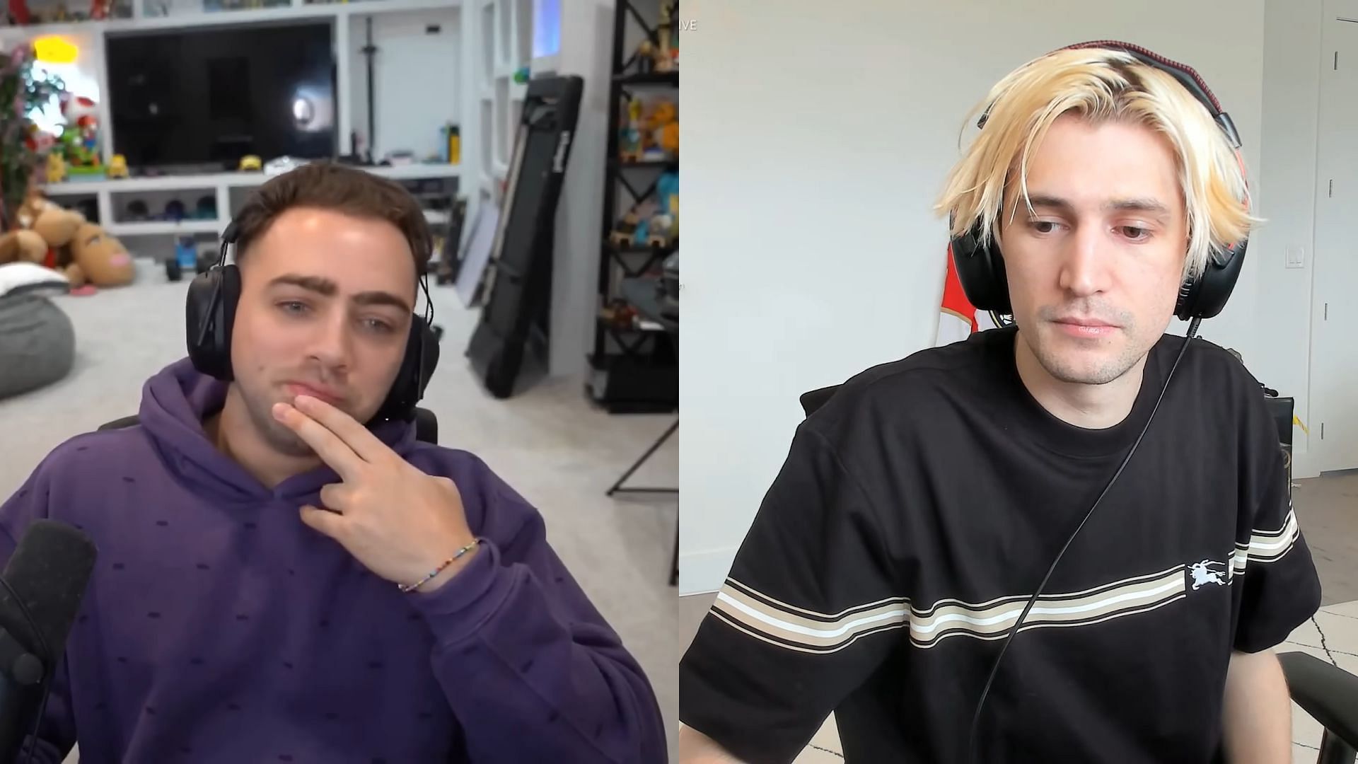 xQc talks about his friendship with Mizkif and how it affects streaming (Image via xQc Clips/YouTube)