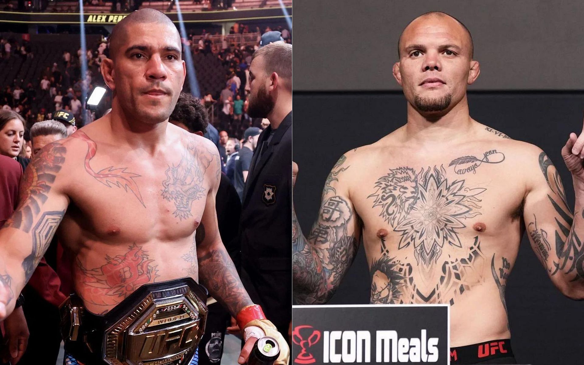 Anthony Smith (left) speaks about the possibility of fighting Alex Pereira (left) [Image courtesy: Getty]