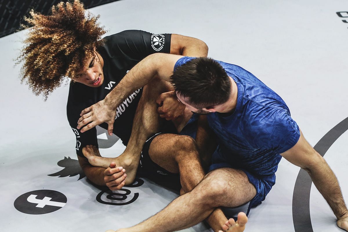 Kade Ruotolo fighting Uali Kurzhev | Image credit: ONE Championship