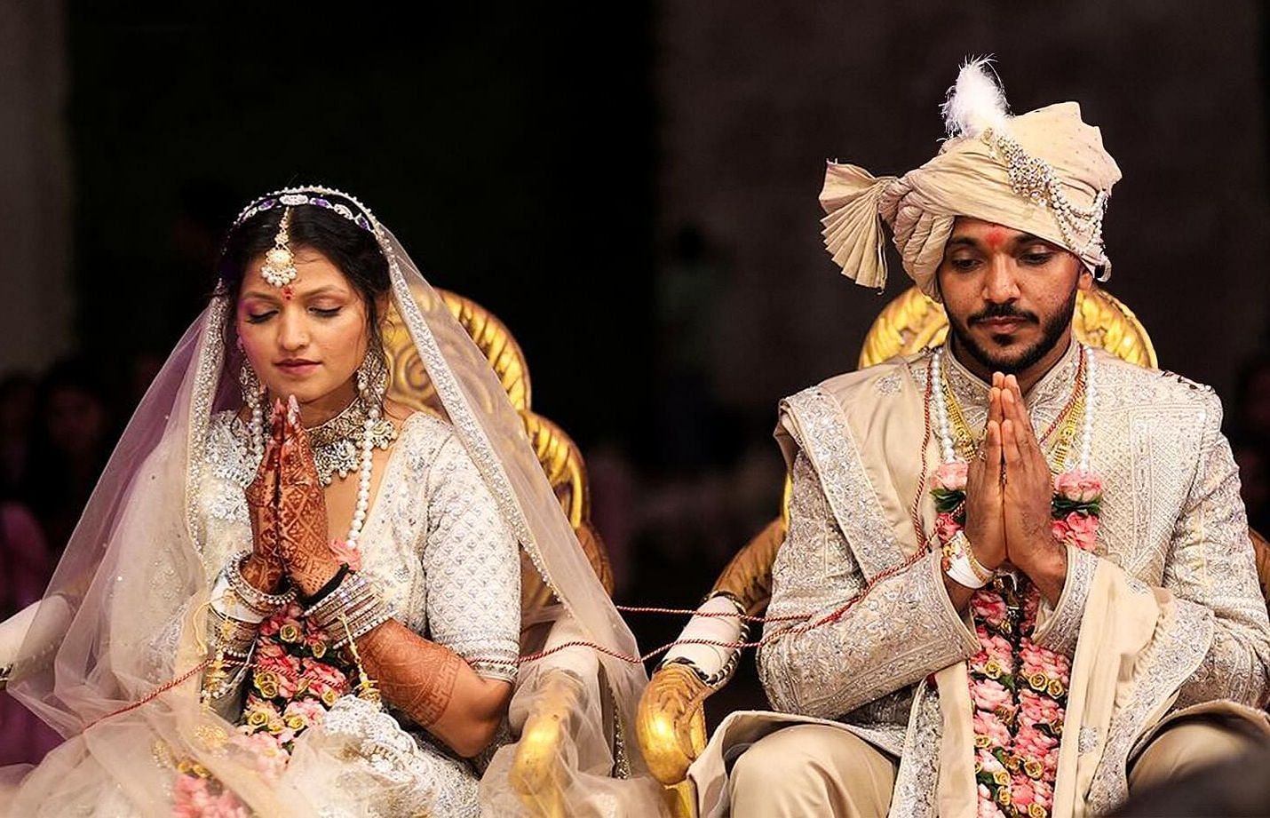 Indian cricketer Chetan Sakariya gets married (Image via Instagram/@kkriders)