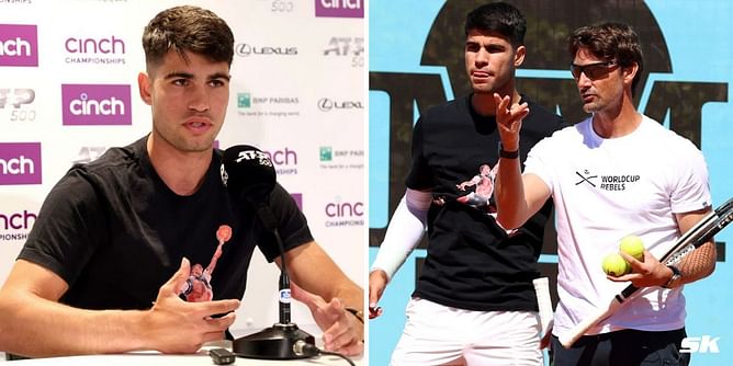 "I don't even look, I know he's going to give me a slap" - Carlos Alcaraz on playing fun shots despite being 'restrained' by coach Juan Carlos Ferrero
