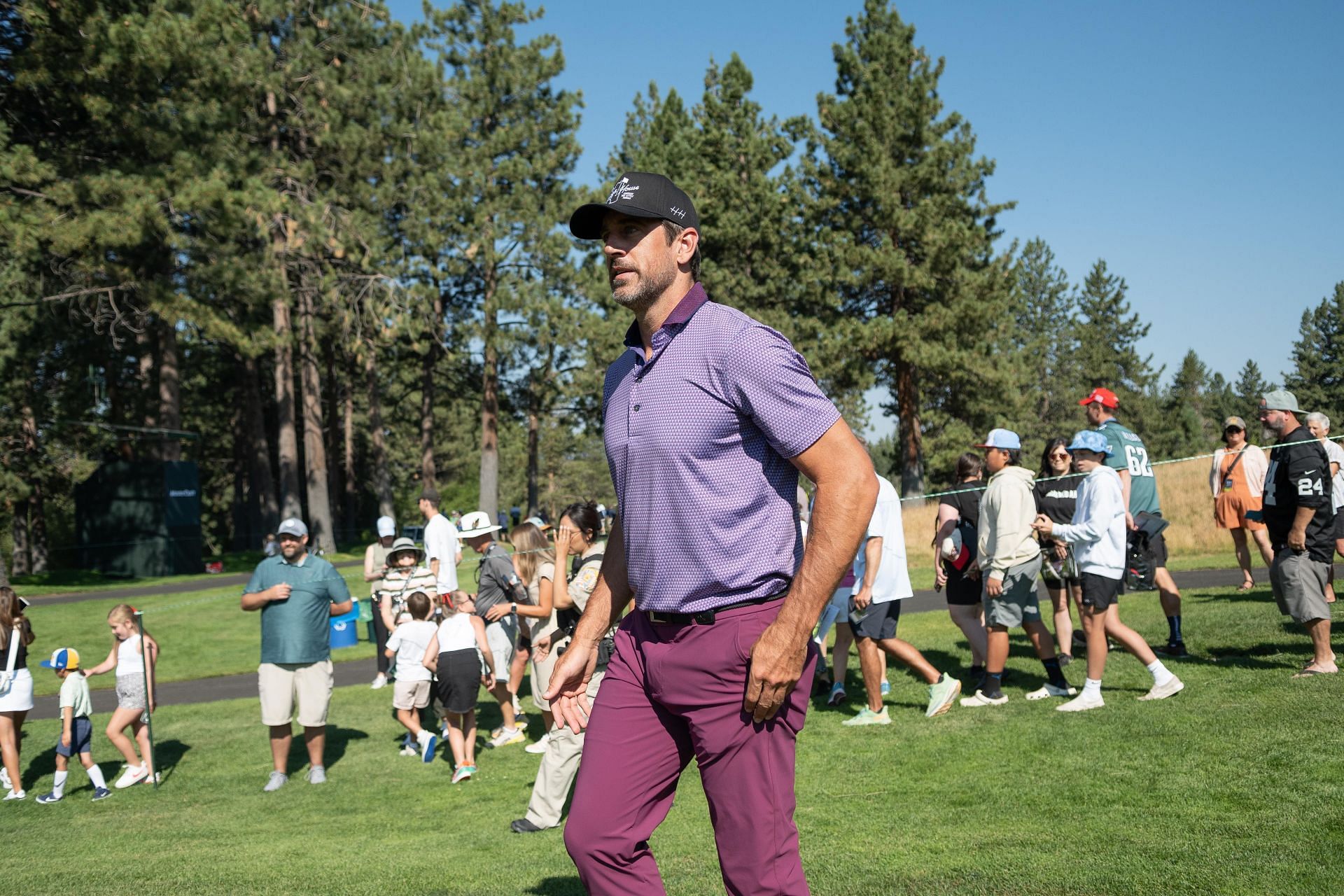 Aaron Rodgers and other celebrities played the American Century Championship