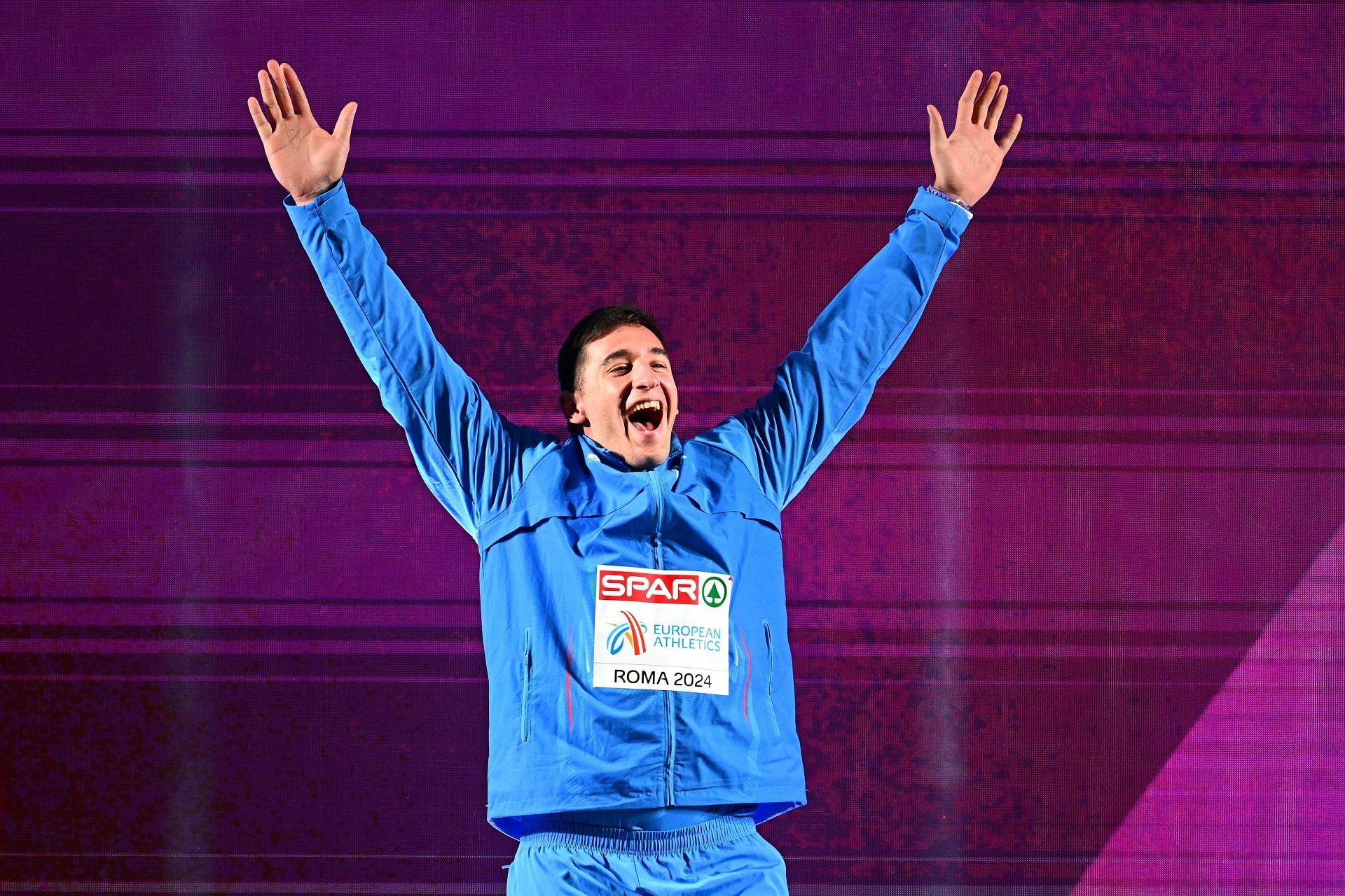 Fabbri at the European Athletics Championship (Image via: Getty Images)