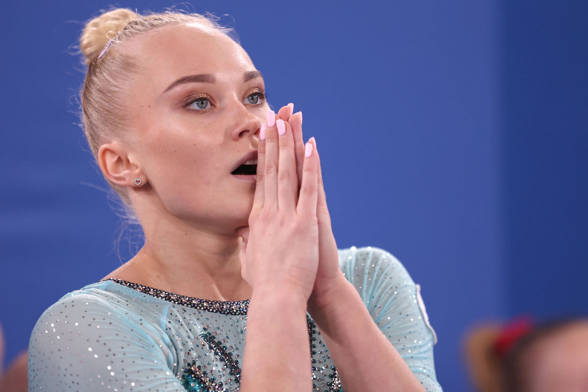 Angelina Melnikova at the 2020 Olympic Games in Tokyo, Japan. (Photo by Getty Images)