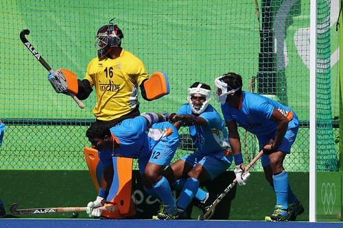 Sreejesh in action at the 2016 Rio Olympics - Source: Getty