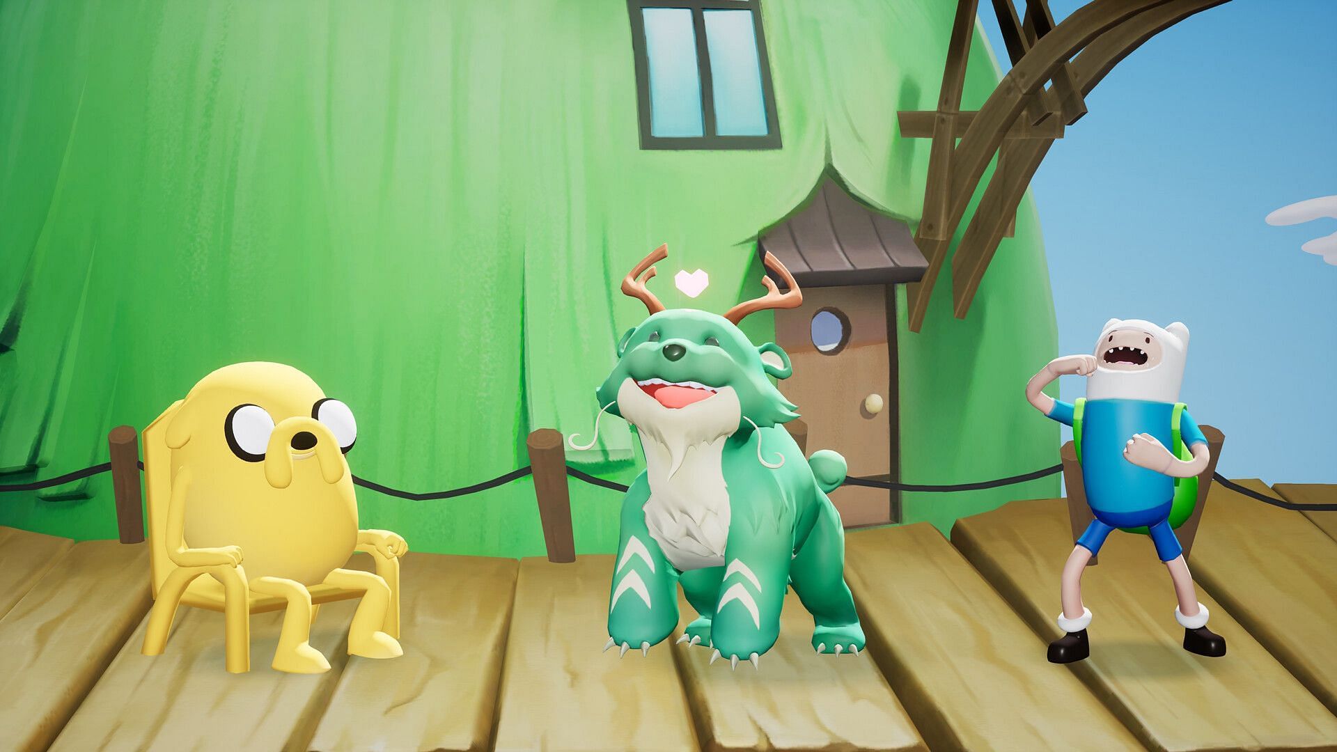 Jake, Reindog and Finn in MultiVersus (Image via WB Games)