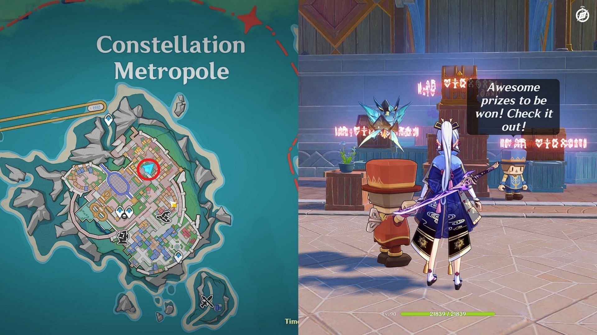 Luxurious Chest puzzle location (Image via HoYoverse)