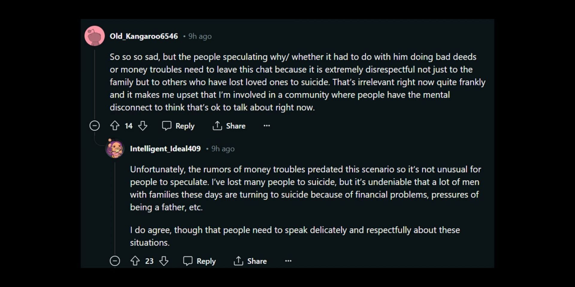 Netizens share their concerns over the news of Brandon Miller&#039;s alleged death. (Image via Reddit/r/NYCinfluencersnark)