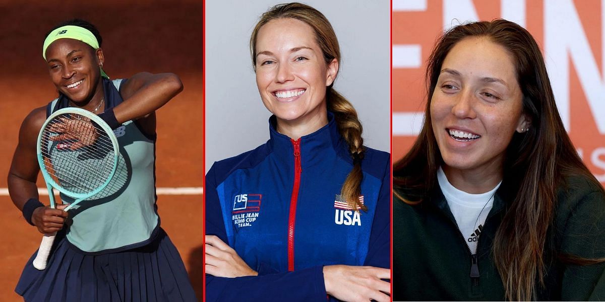 Coco Gauff, Danielle Collins, and Jessica Pegula (L-R) (Images via Getty)