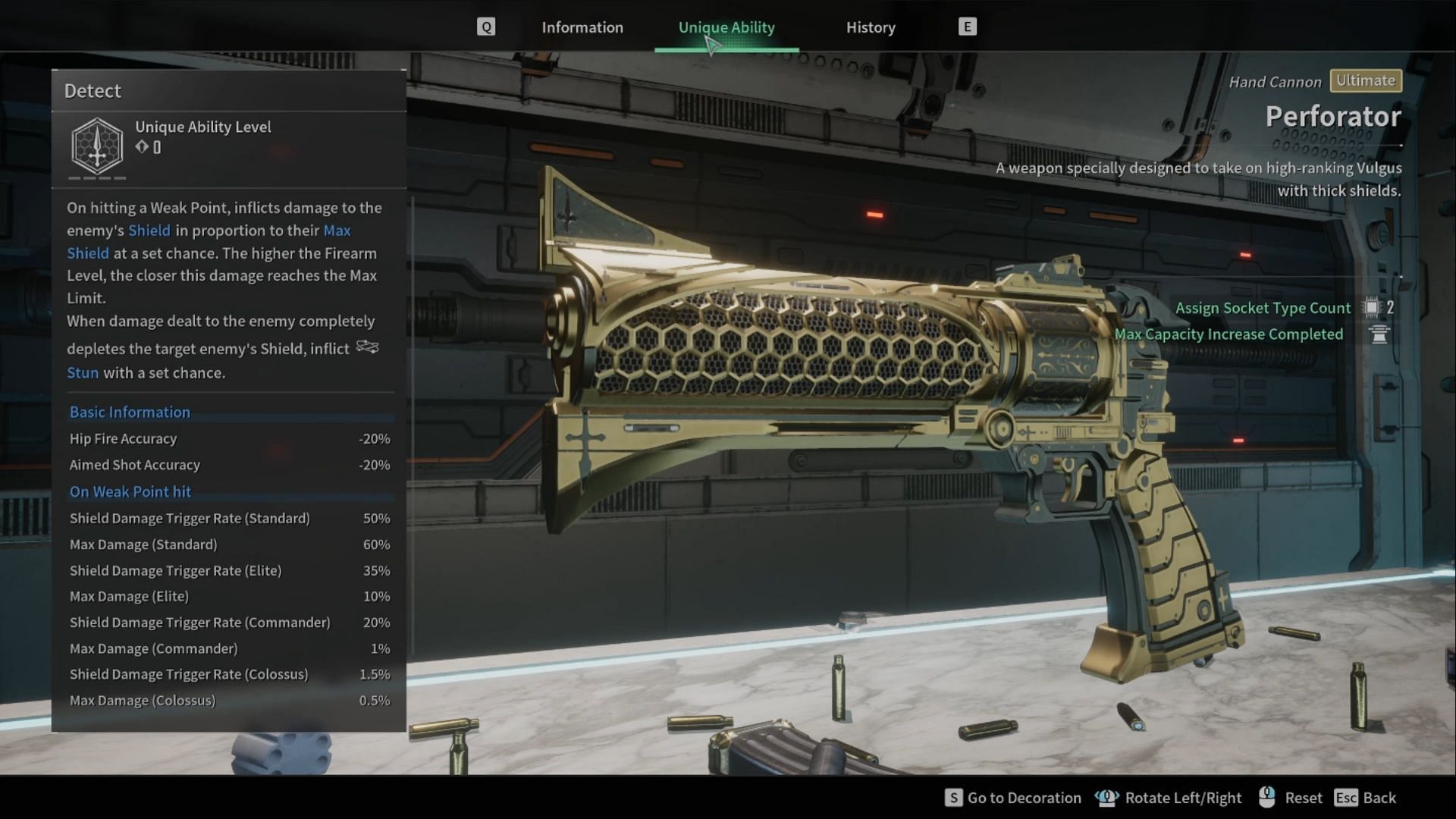 If you want to blast through shields, the Perforator is your Hand Cannon of choice (Image via Nexon)