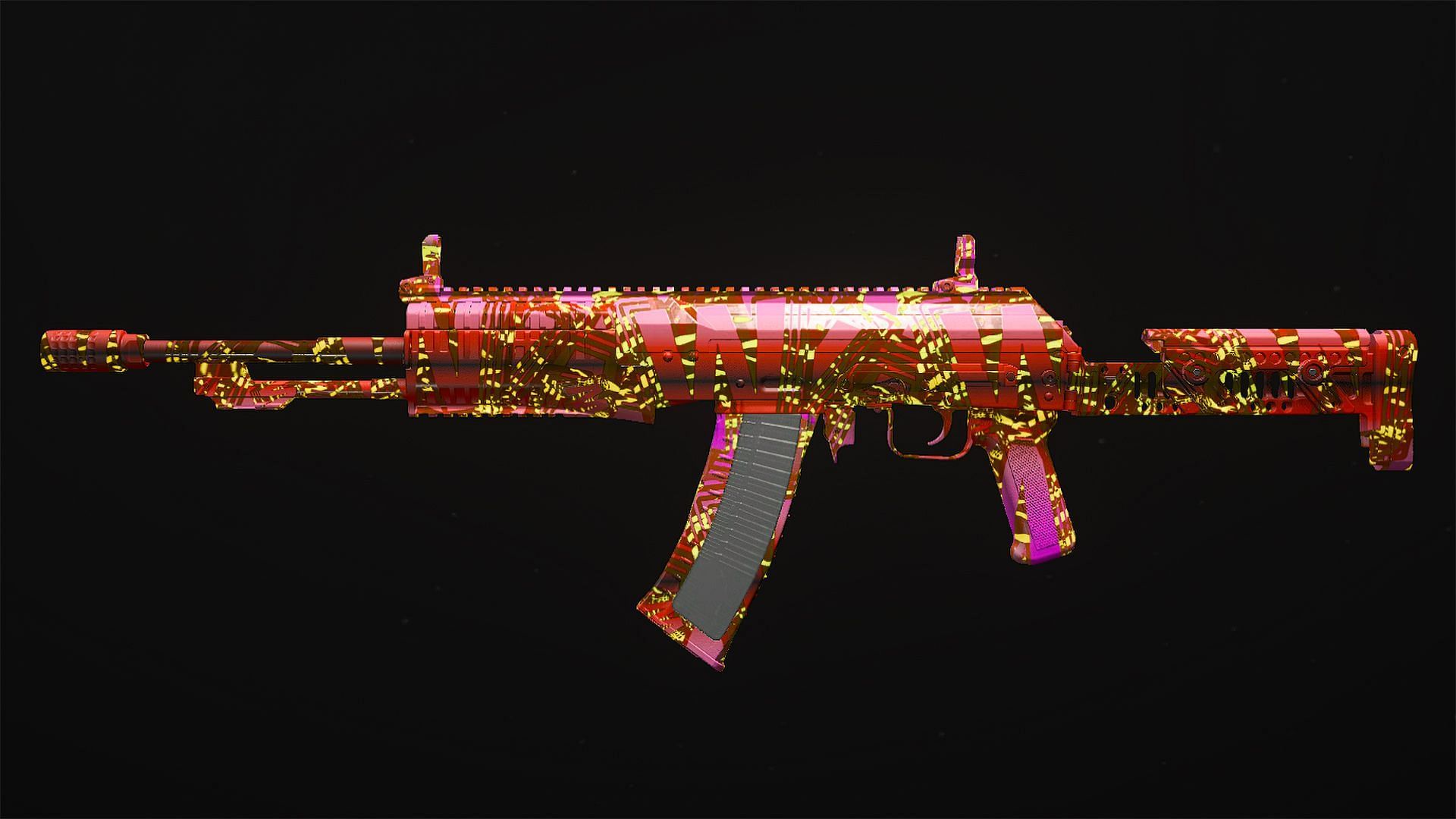 Retrowave Camo in Modern Warfare 3 equipped to the SVA 545 