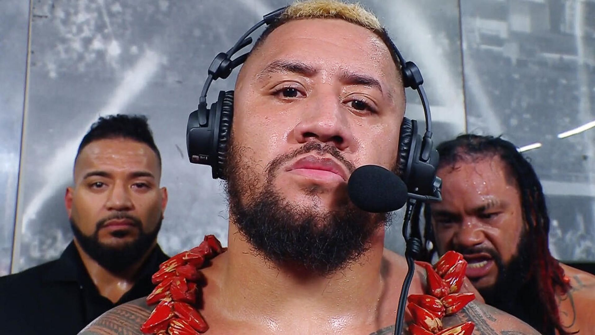 From left to right: Tonga Loa, Solo Sikoa and Jacob Fatu [Photo credit: WWE]