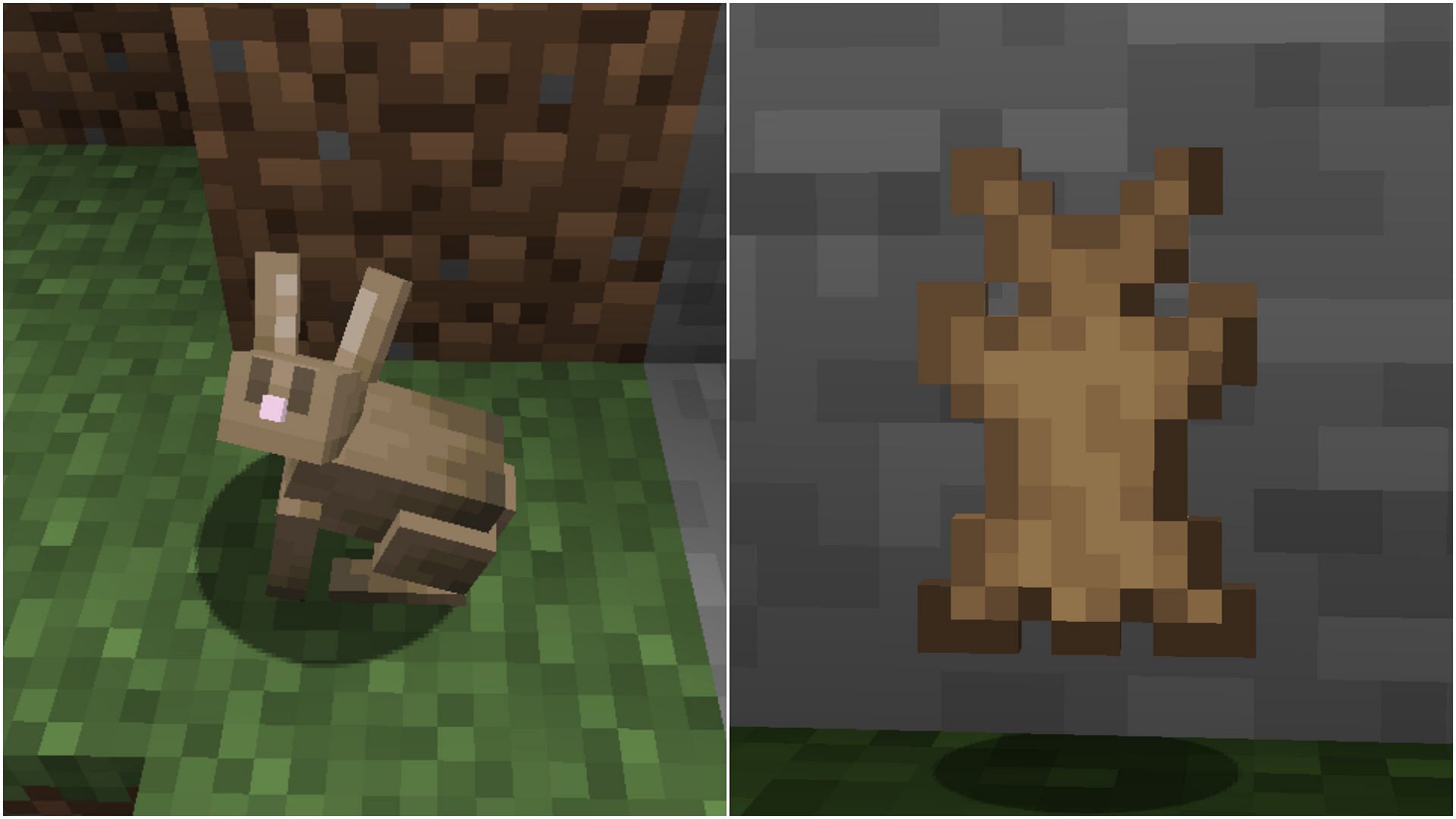Rabbit hide can be used in various ways in Minecraft (Image via Mojang Studios)