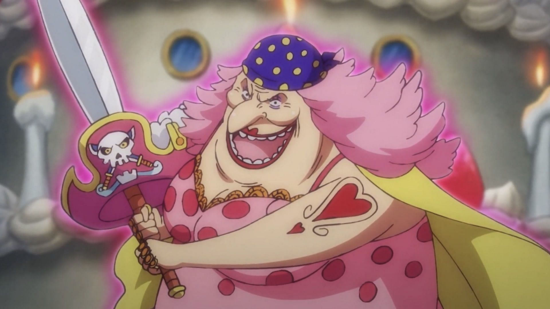 Big Mom wielding Napoleon in One Piece (Image via Toei Animation)