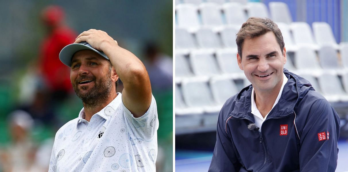 Roger Federer and Mardy Fish. source: Getty Images