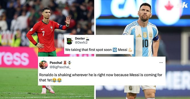 “Ronaldo is shaking” “Taking that first spot soon” - Lionel Messi fans thrilled as he moves closer to Cristiano Ronaldo record after goal vs Canada