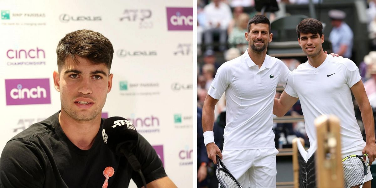 Carlos Alcaraz hails Novak Djokovic as 