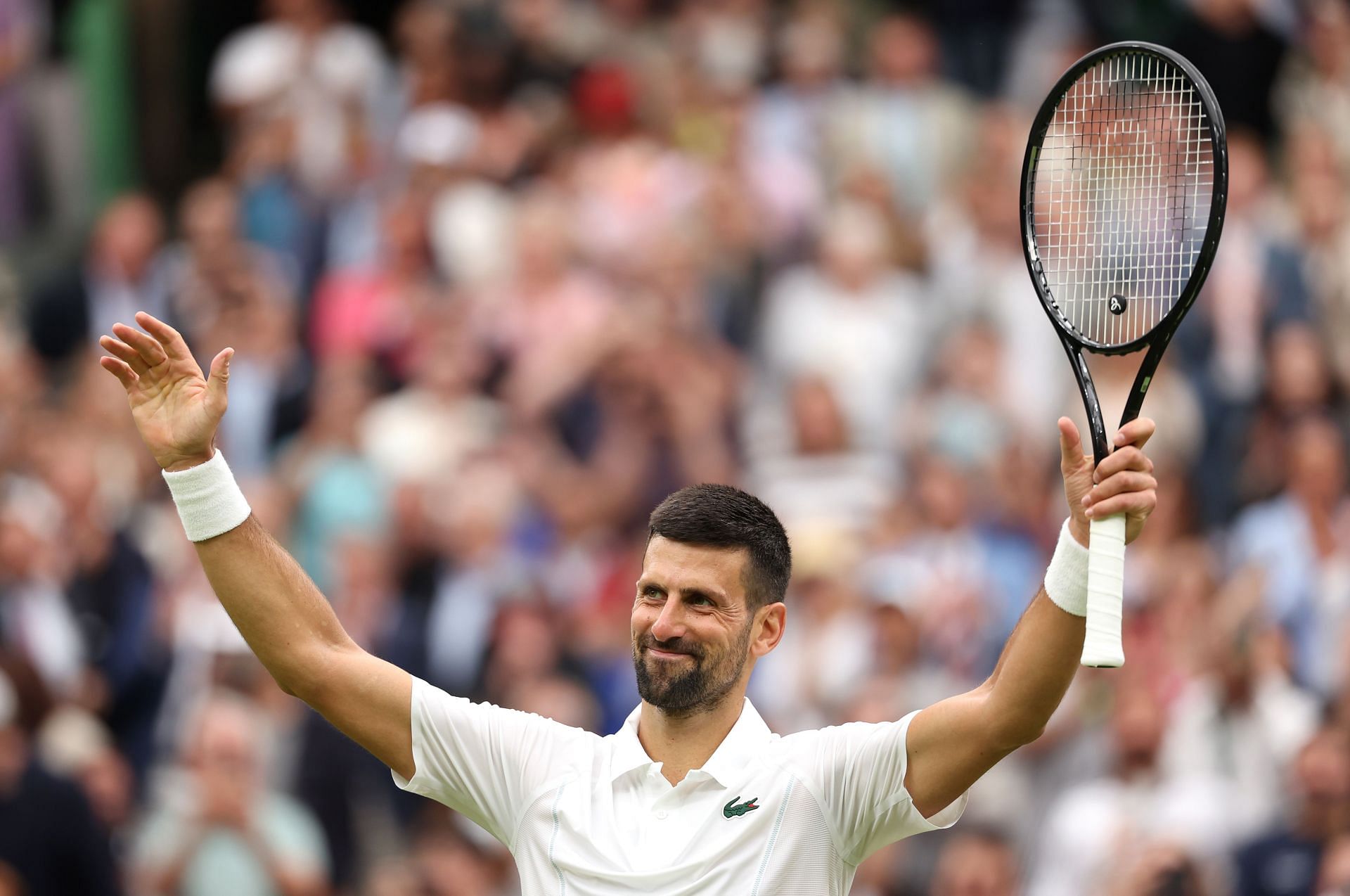 Novak Djokovic at the 2024 Wimbledon Championships