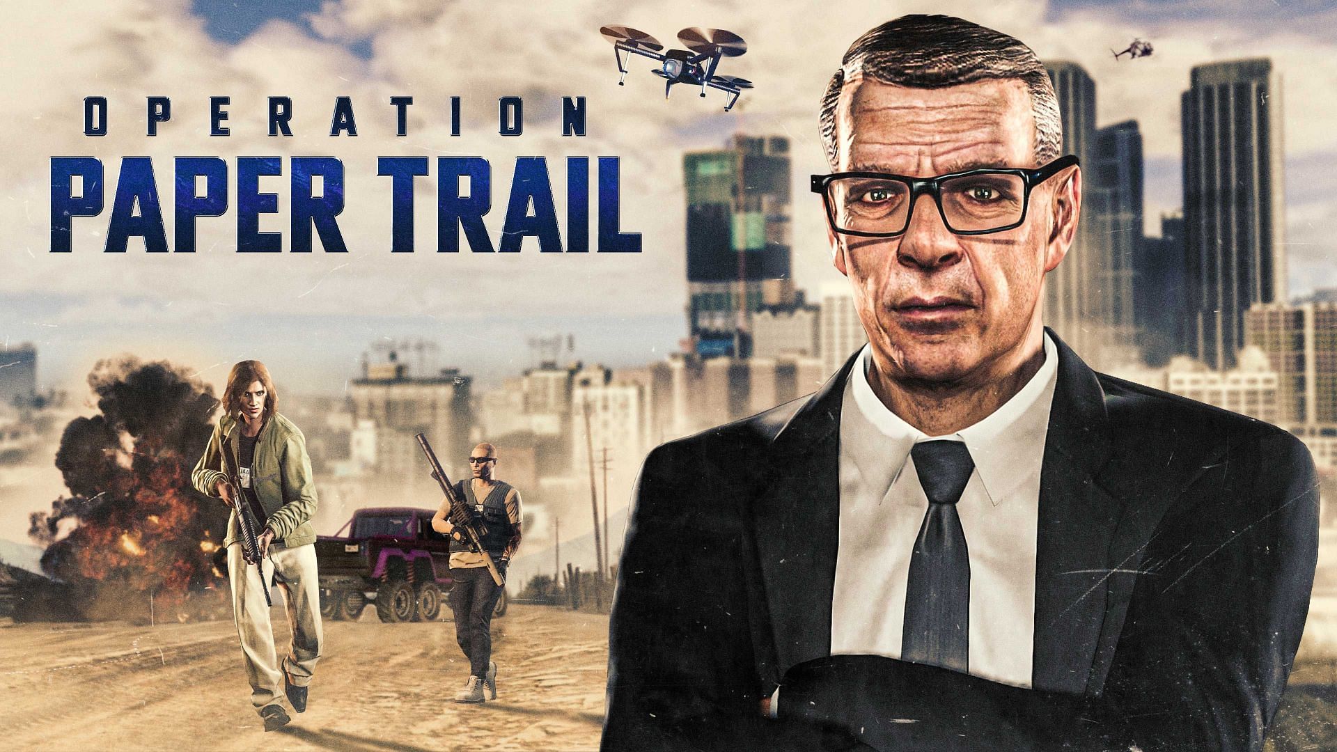 Official Operation Paper Trail cover art (Image via Rockstar Games)