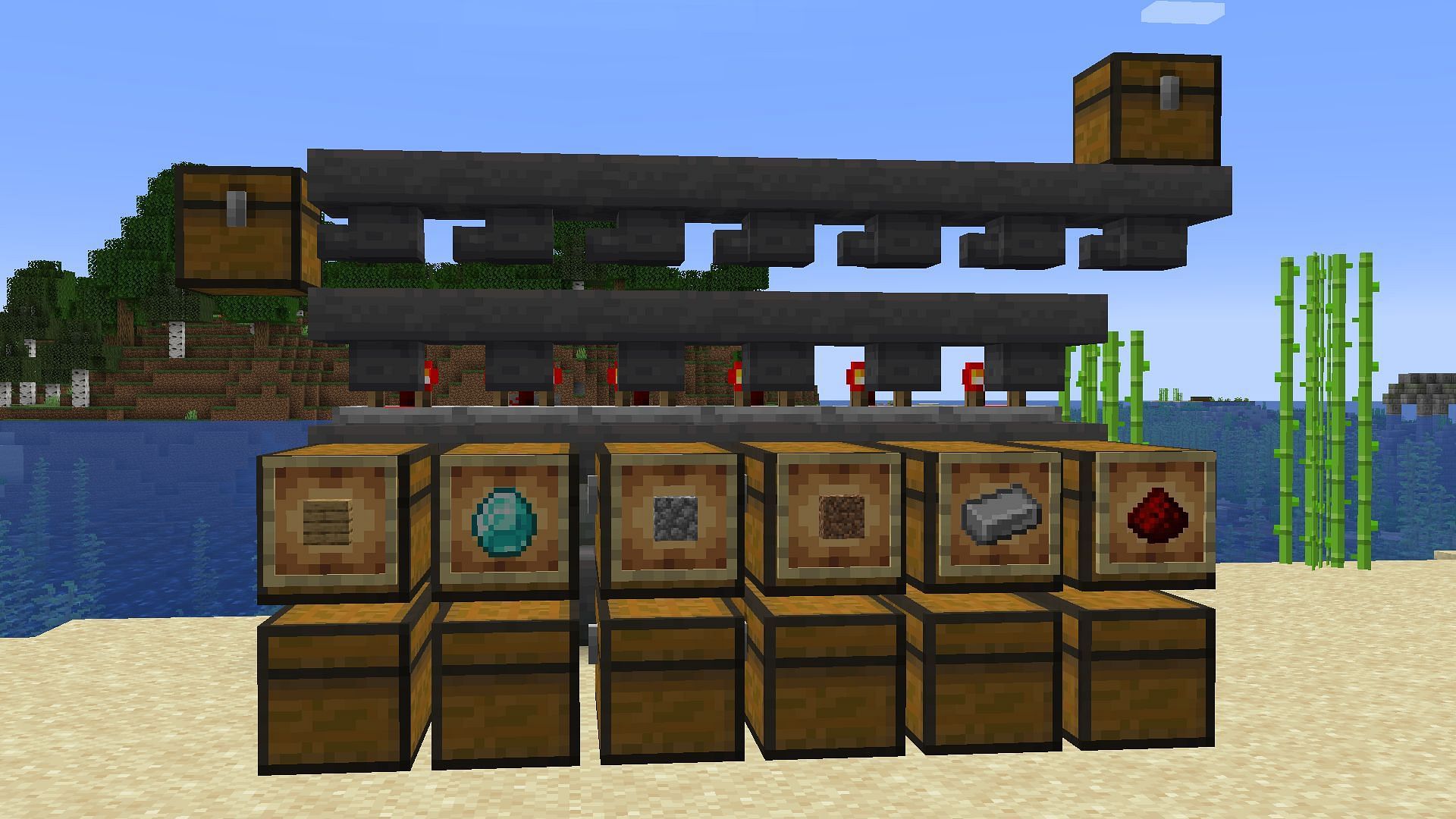 An basic Minecraft item sorter for 1.21 (Image via Mojang)