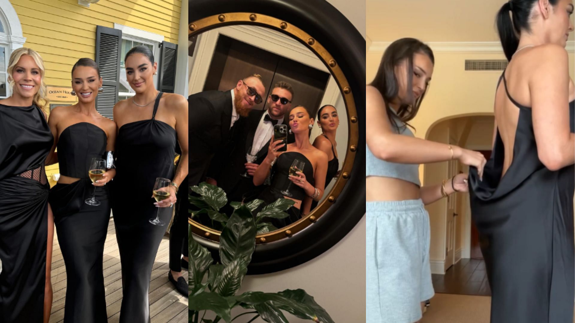 Kristin Juszczyk shared a glimpse at Christian McCaffrey and Olivia Culpo&#039;s wedding (Photos via Kristin Juszczyk&#039;s IG)