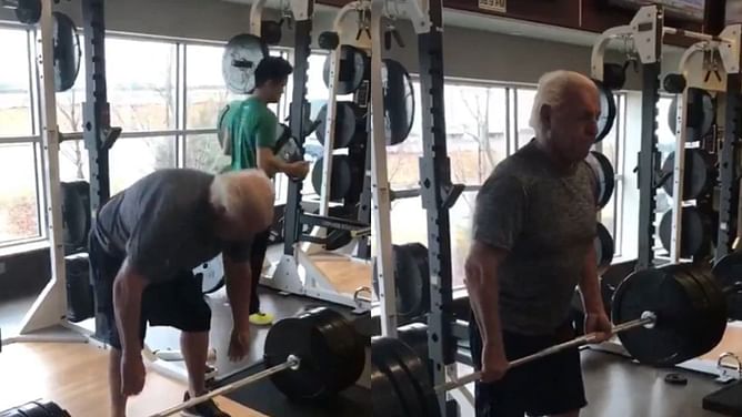 75-year-old Ric Flair posts an unbelievable throwback clip after rumored AEW exit