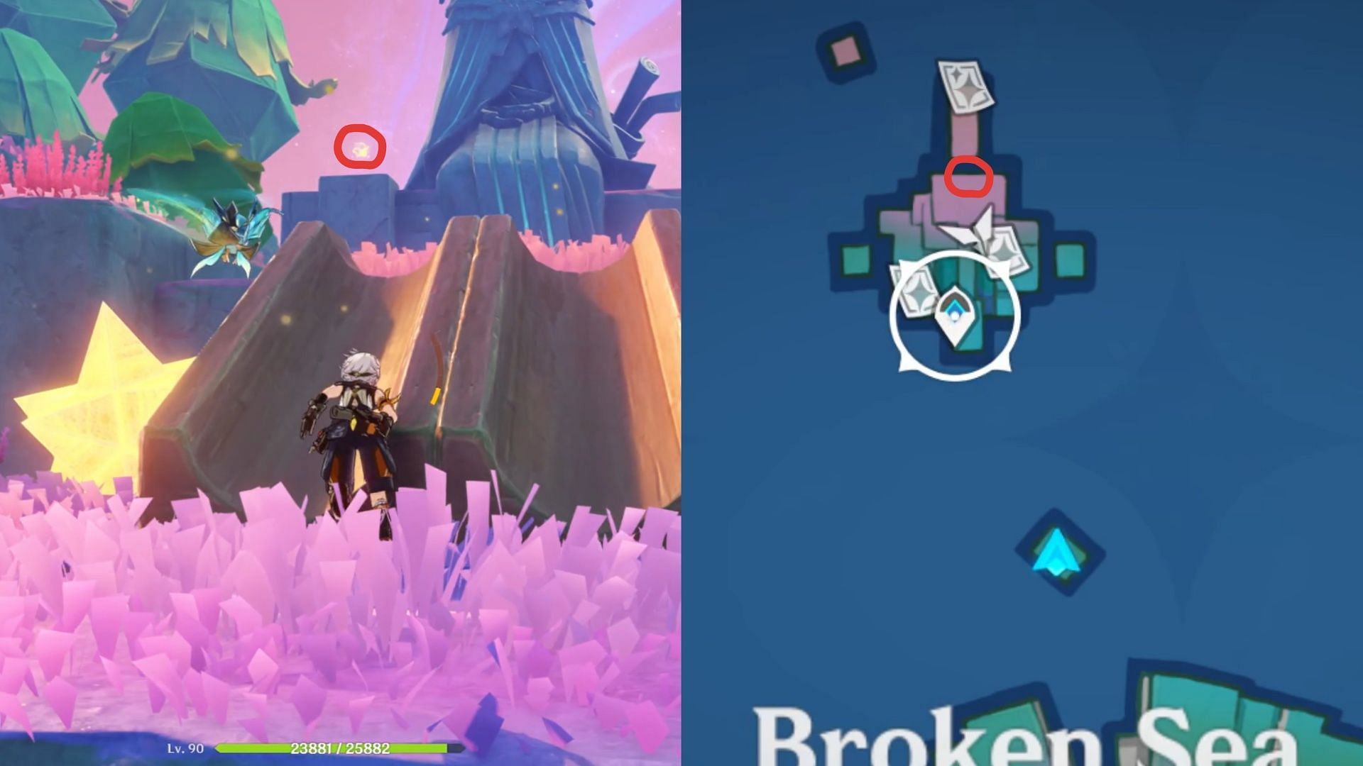 Broken Sea Luxurious Chest puzzle location (Image via HoYoverse)