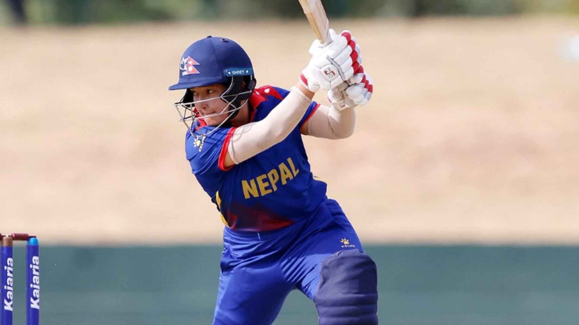 Samjhana Khadka scored a fantastic 75 in the opening game of the Women