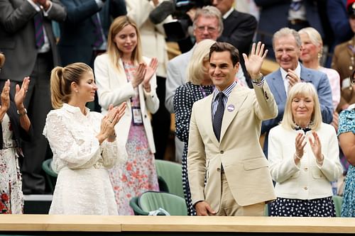 Roger Federer was seen at Wimbledon last year too (IMAGE: GETTY)