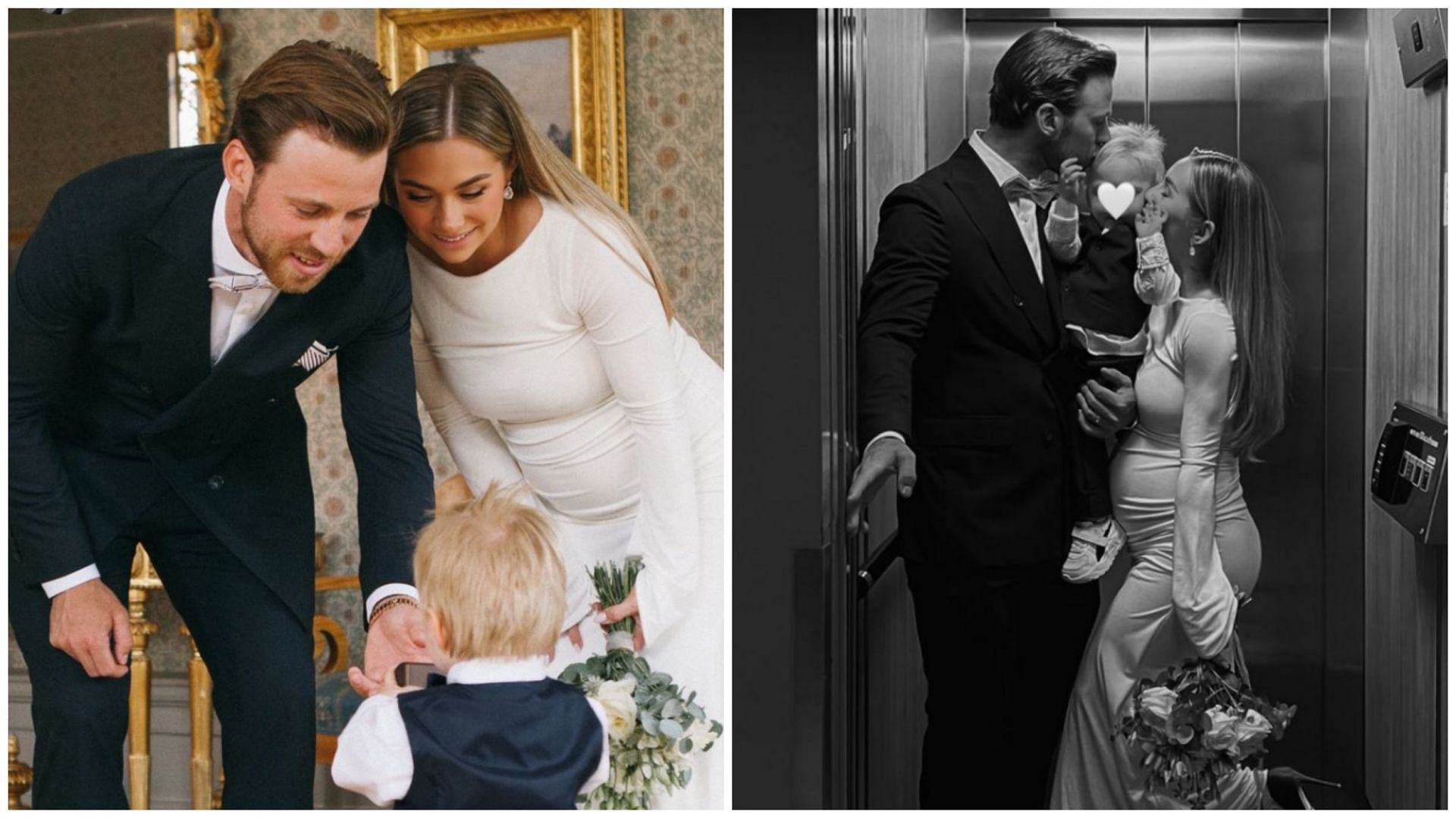 Elias Lindholm marries partner Annica with their adorable son being the ring bearer for the ceremony