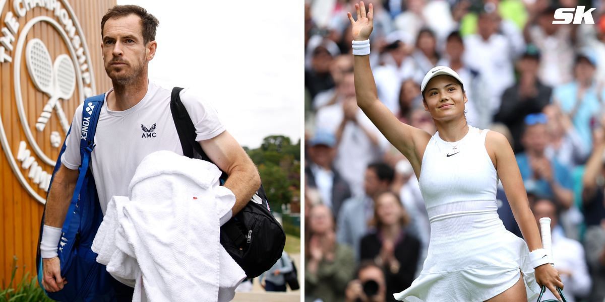 Andy Murray (L), Emma Raducanu (Source: GETTY)