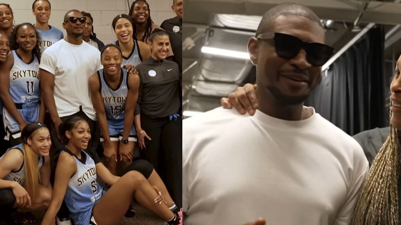 Angel Reese had a hilarious exchange with R&amp;B legend Usher after the Chicago Sky