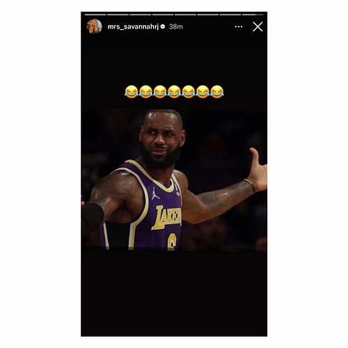 LeBron James' wife shared hilarious image of her husband amid near triple-double performance against Serbia