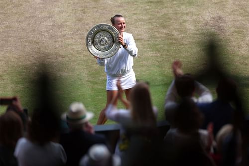 Barbora Krejcikova beat Jasmine Paolini in the final (Source: Getty)