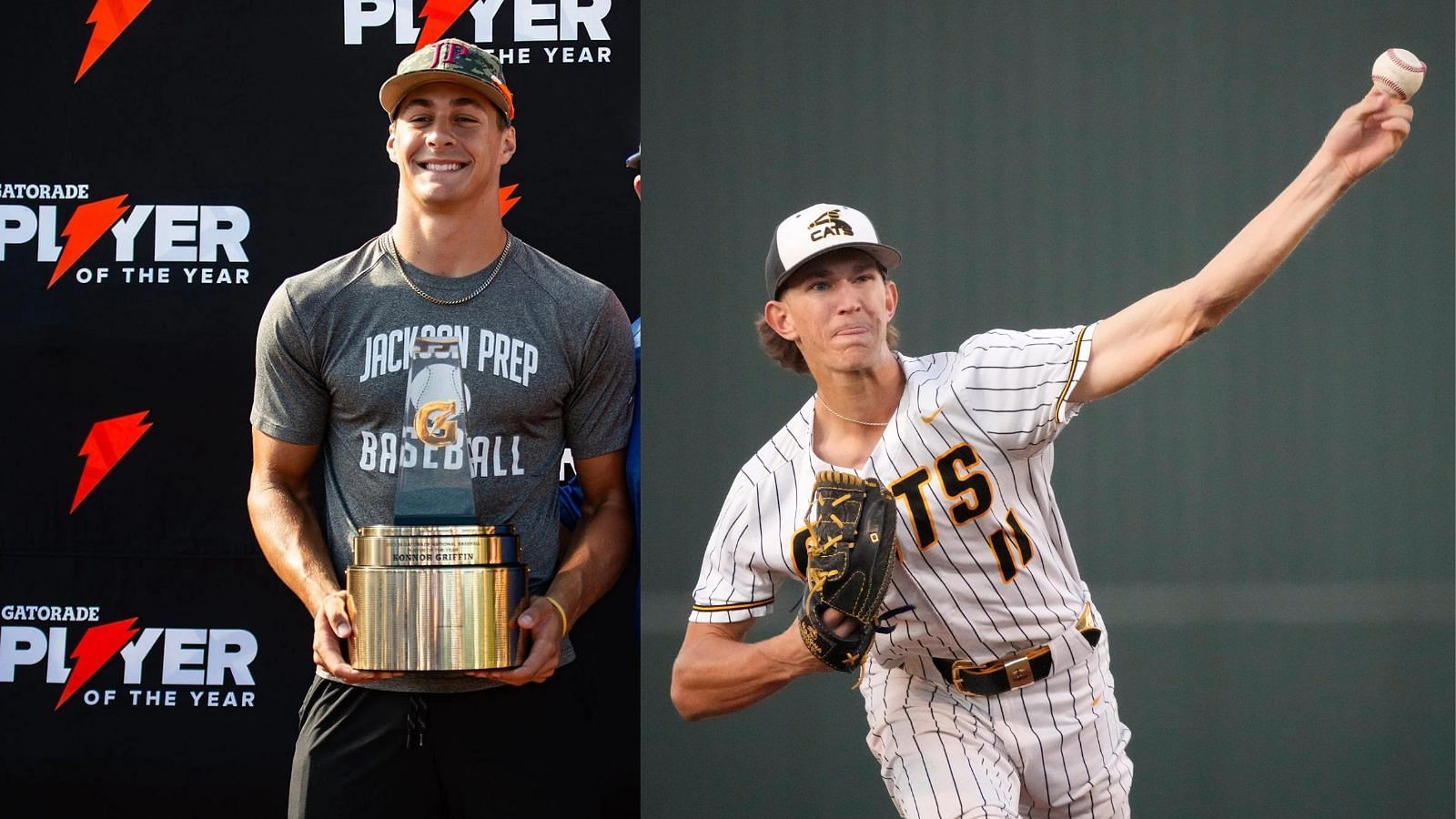 High school standouts Konnor Griffin and Cam Caminiti could shine in college next fall (Photo Credits: Griffin from The Clarion-Ledger and Caminiti from Arizona Republic).
