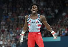 WATCH: Fred Richards delivers stunning high bars routine to lead USA Men's Gymnastics team to first medal since 2008 at Paris Olympics 2024