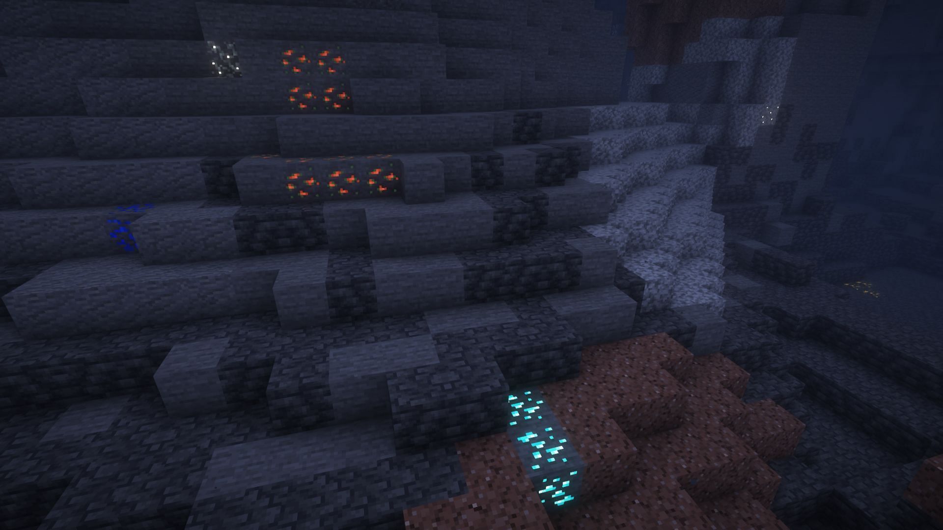 Aqua affinity makes mining underwater ores much easier (Image via Mojang)