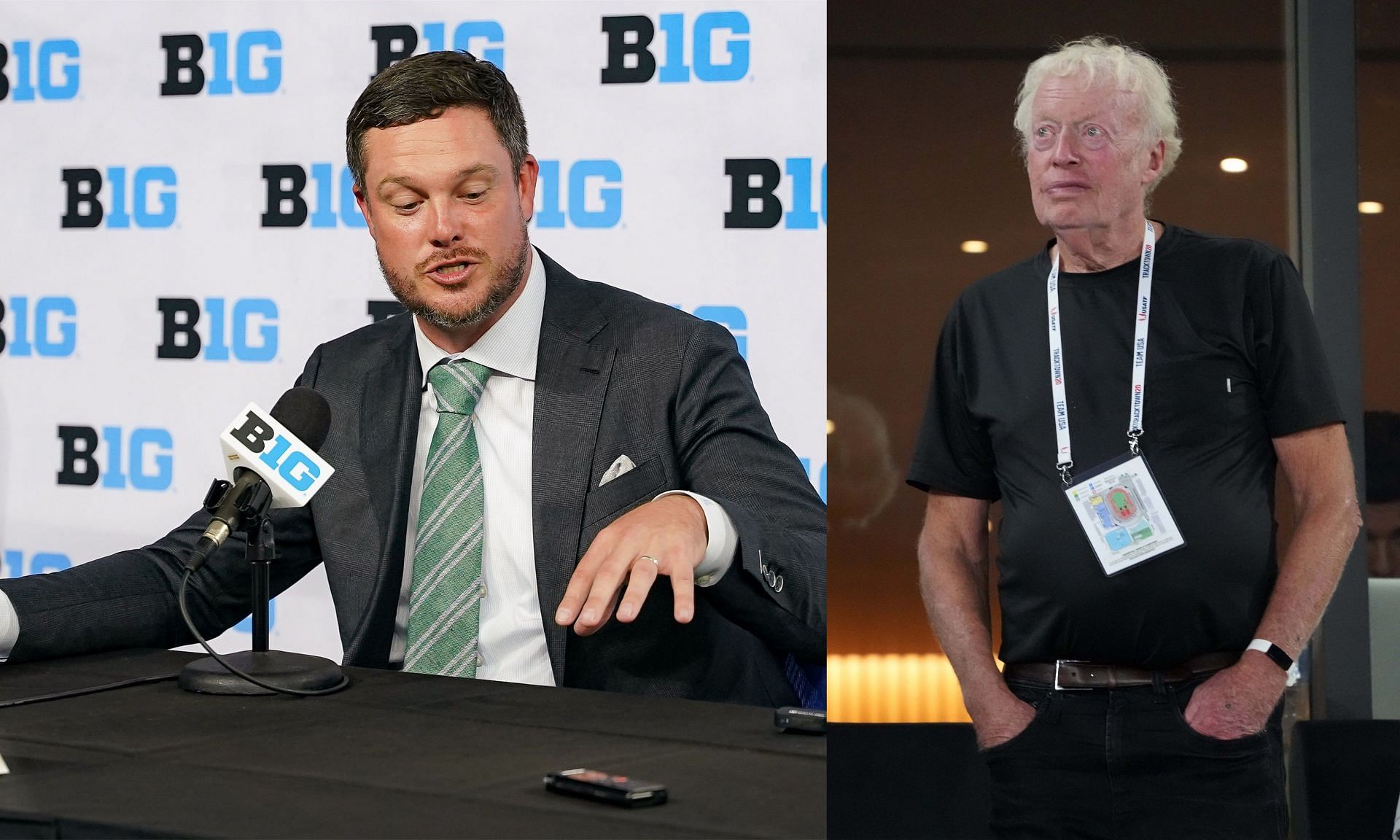 Oregon coach Dan Lanning embraces Nike former CEO Phil Knight