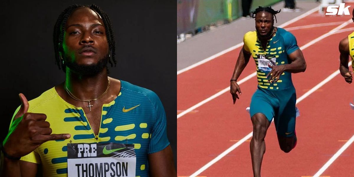 . Kishane Thompson will compete in 100m at the 2024 Paris Olympics. (Image credits: Left Instagram , Right Getty)