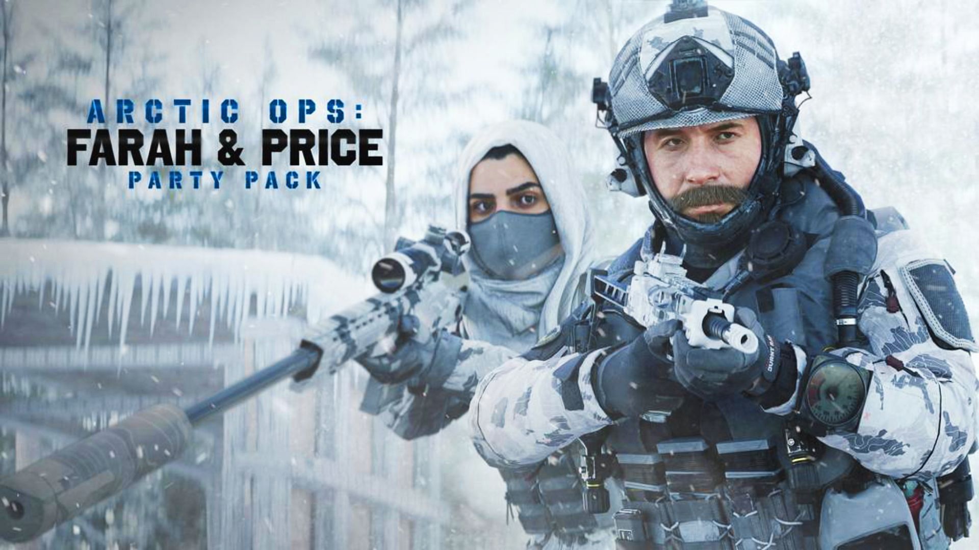 This article covers everything that players need to know regarding the Arctic Ops Farah and Price Party Pack in MW3 and Warzone (Image via Activision)