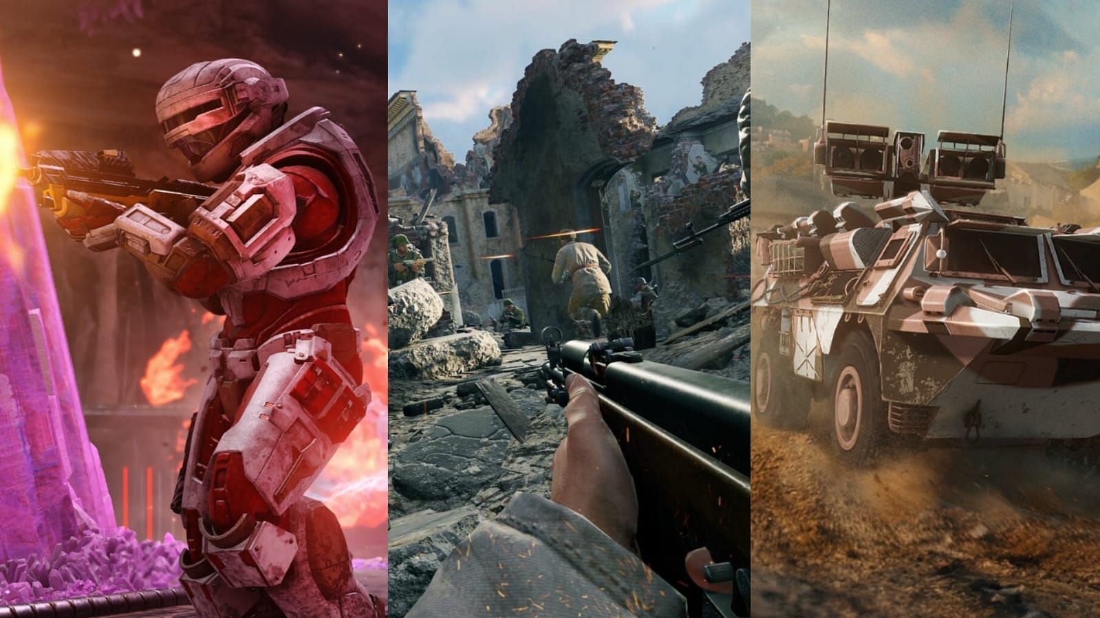 These five free to play Battlefield alternatives you should try (Image via Gaijin Entertainment/343 Industries/Mail.ru)