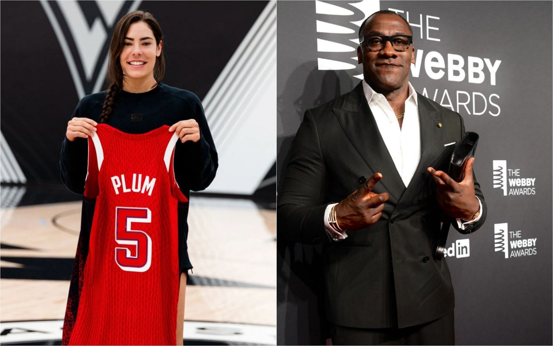 Kelsey Plum pokes fun at Shannon Sharpe as he loses bracelet celebrating Aj