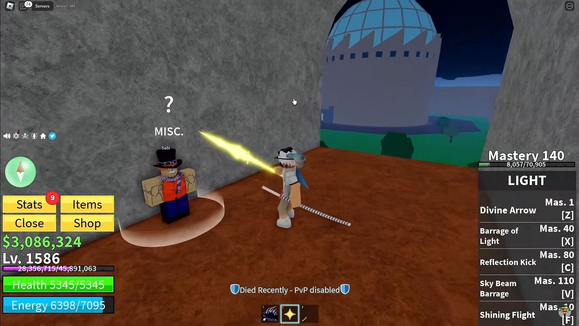 Sabi in the Kingdom of Rose (Image via Roblox || MineBlox on YouTube)