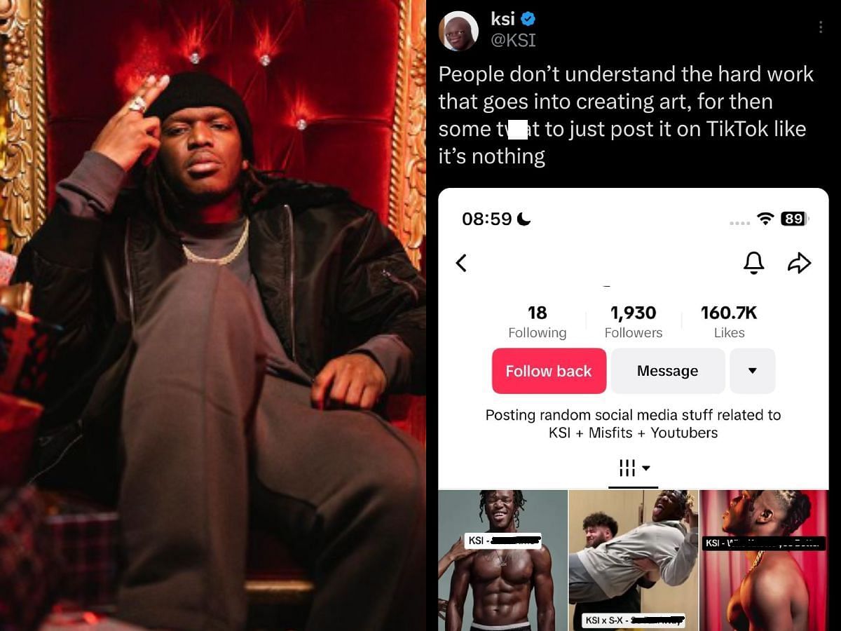 KSI responds after his upcoming music album allegedly gets leaked online