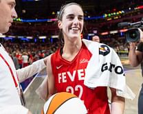 Watch: Fever teammates douse Caitlin Clark in jubilant locker room celebration after creating history
