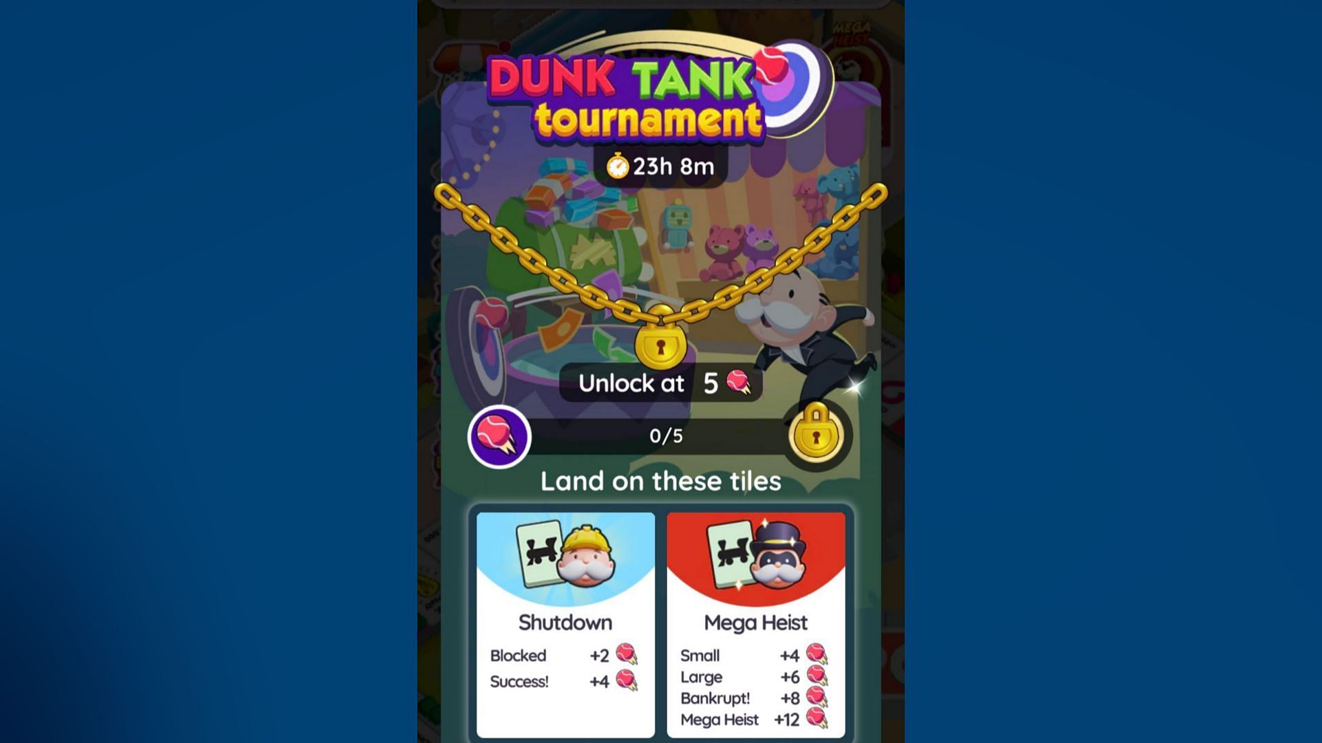 Dunk Tank tournament scoring system (Image via Scopely)