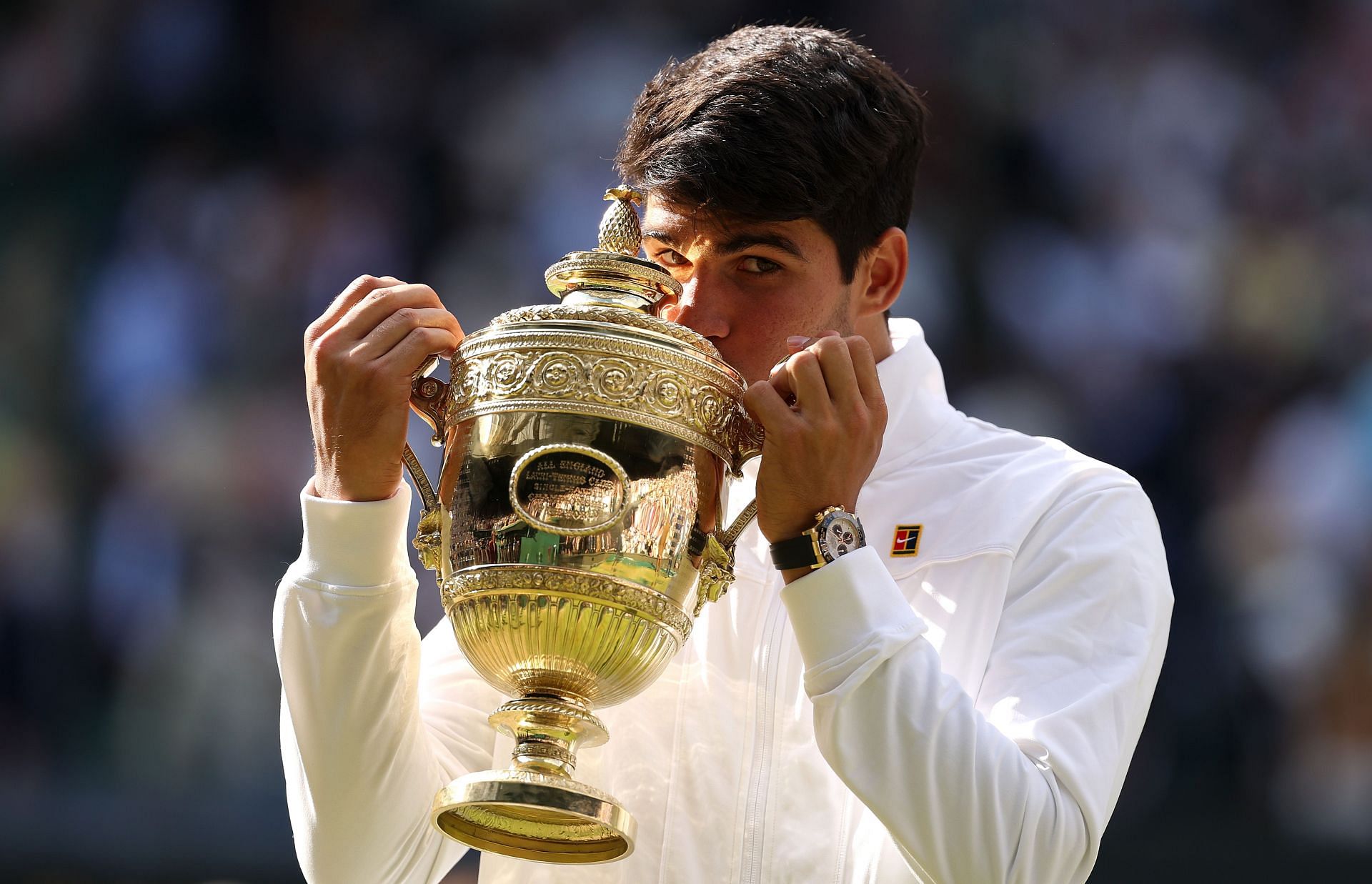 Carlos Alcaraz at The Championships - Wimbledon 2024. (Source: GETTY)