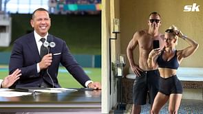 PHOTO: Alex Rodriguez's girlfriend Jaclyn Cordeiro flaunts her biceps in turquoise Lululemon crop top & black gym pants